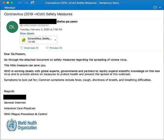 Example of a Phishing Email