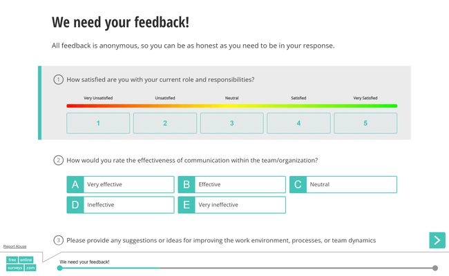 Anonymous Feedback Form